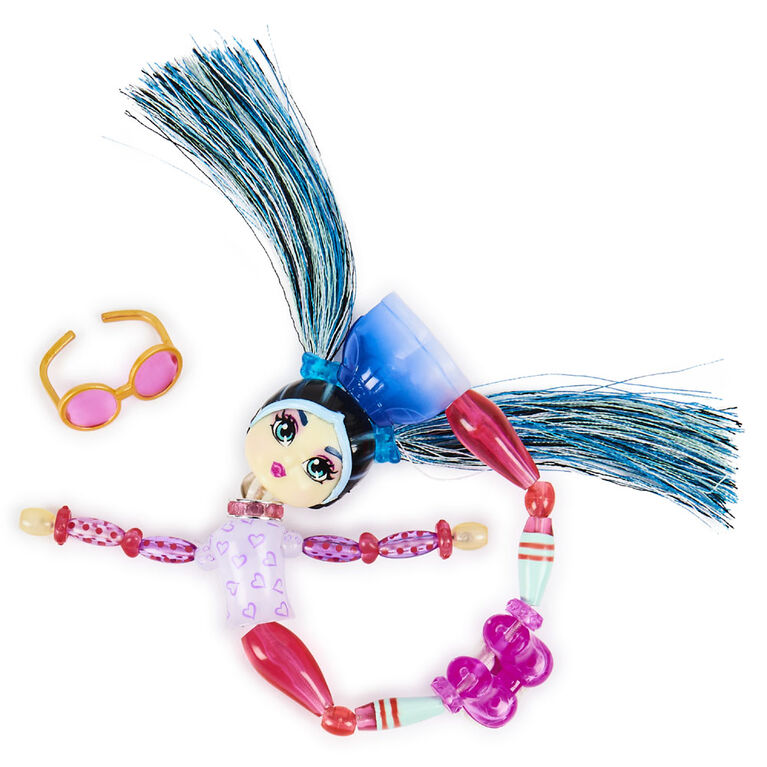 Twisty Girlz, Beadbox Betty Transforming Doll to Collectible Bracelet with Mystery Twisty Petz