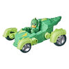 Les Pyjamasques Gluglu, véhicule de luxe, Reptilo-Mobile à 2 modes avec figurine Gluglu