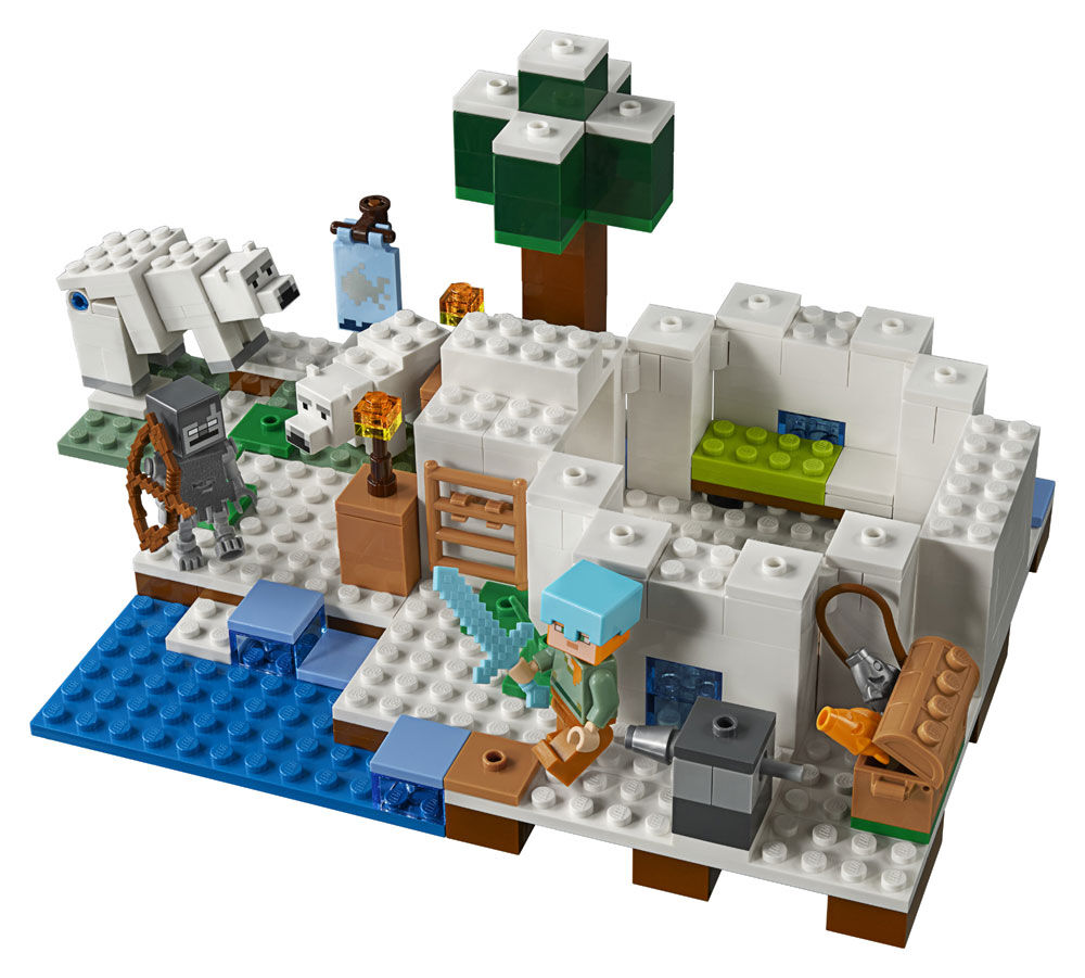 minecraft lego polar igloo