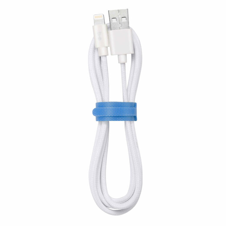 Blu Element Braided Lightning to USB Cable 4ft White Toys R Us Canada