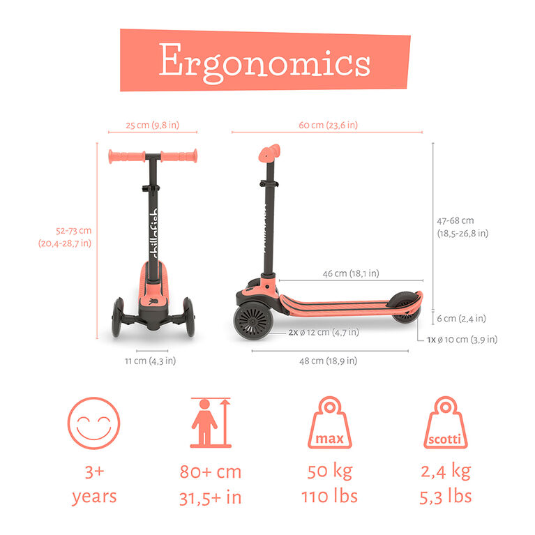 Scotti Lean-To-Steer Scooter Flamingo