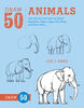 Draw 50 Animals - English Edition