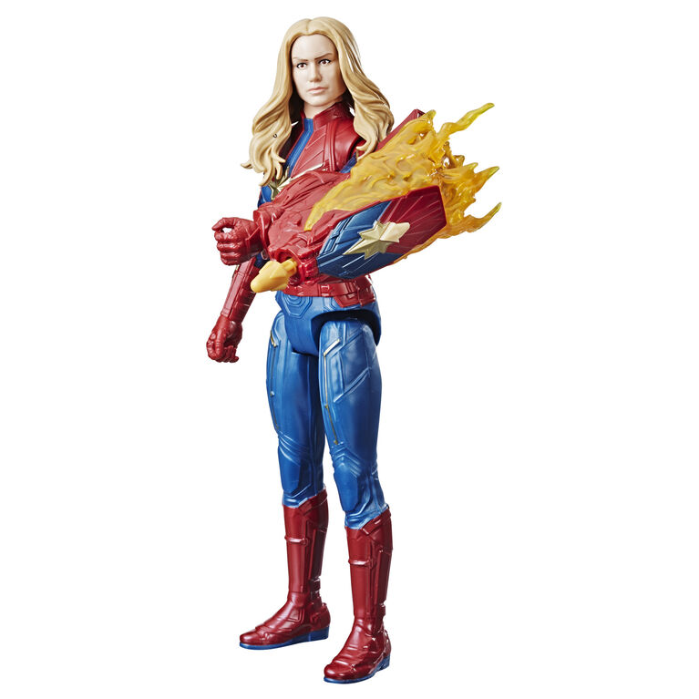 Marvel Avengers : Phase finale Titan Hero Power FX - Figurine Captain Marvel.