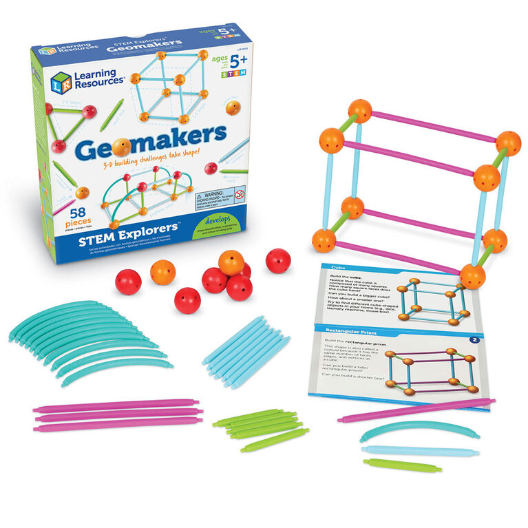 Learning Resources - Coffret STEM Explorers Geomakers - Édition anglaise