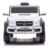 Kidsvip 12V Mercedes 6X6 W/ Rc- Whitee - English Edition