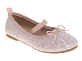 Toddler Pink Glitter Flat Size