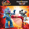 Power Rangers Dino Fury Battle Attackers, Red Ranger et Doomsnake, 2 figurines avec de coup de pied