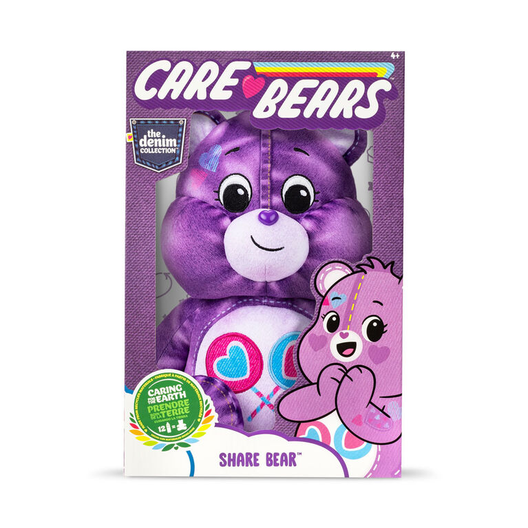 Care Bears 14" Plush Denim Edition (ECO Friendly) - Share Bear - Notre exclusivité
