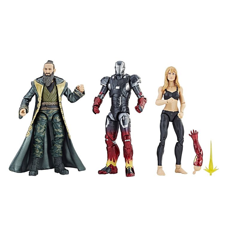Marvel Studios: The First Ten Years - Iron Man 3 - Figurines Pepper Potts, Iron Man Mark XXII et le Mandarin. - Notre Exclusivité