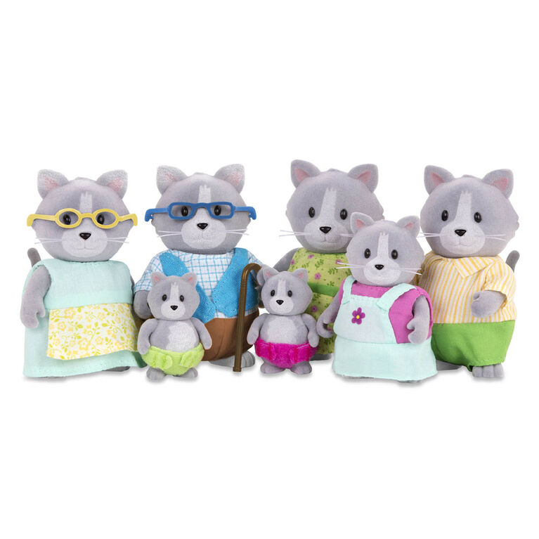 Daintypaw Chats, Li'l Woodzeez, Ensemble de petites figurines de chats