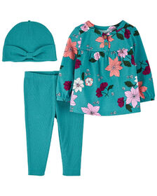 Ensemble 3 pièces Carter’s à fleurs, 3M