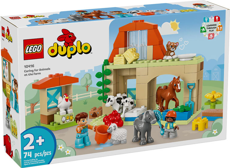 LEGO DUPLO Town Caring for Animals at the Farm Toy, Kids Learning Toy 10416