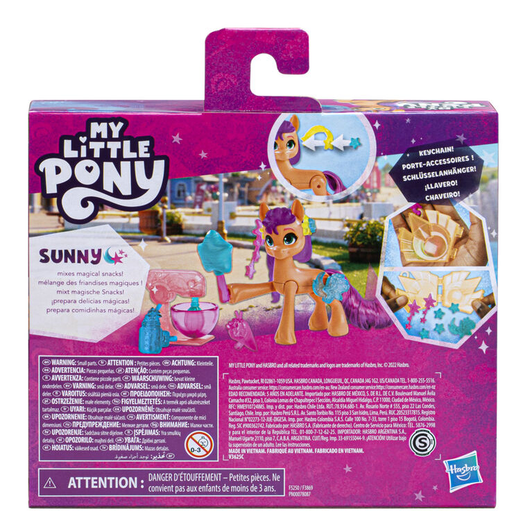 My Little Pony: Make Your Mark Toy Cutie Mark Magic Sunny Starscout - 3-Inch Hoof to Heart Pony with Surprise Accessories