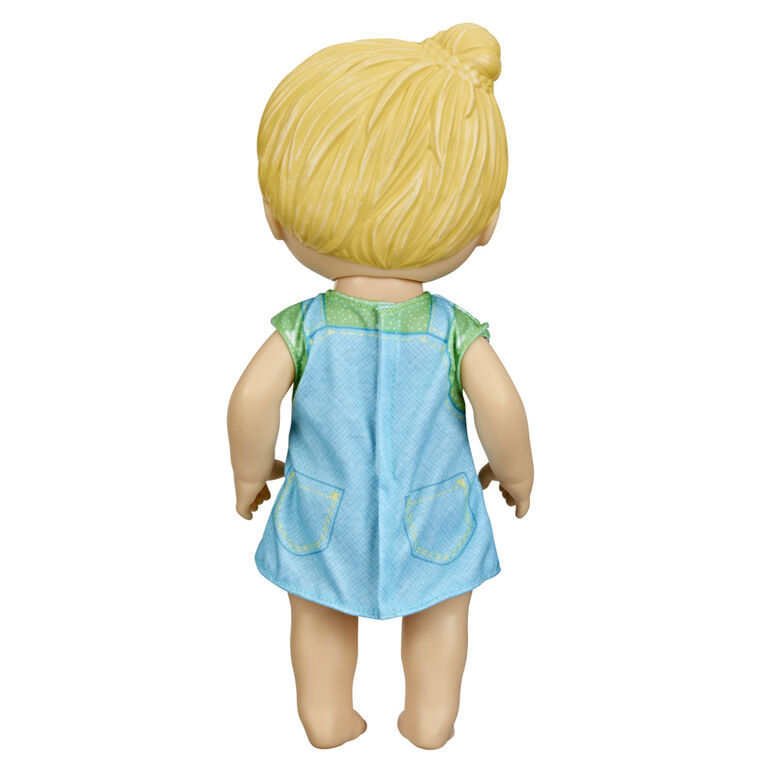 Baby Alive Bébé et sa couche, boit et mouille sa couche, couche réutilisable en tissu, poupée - Notre exclusivité