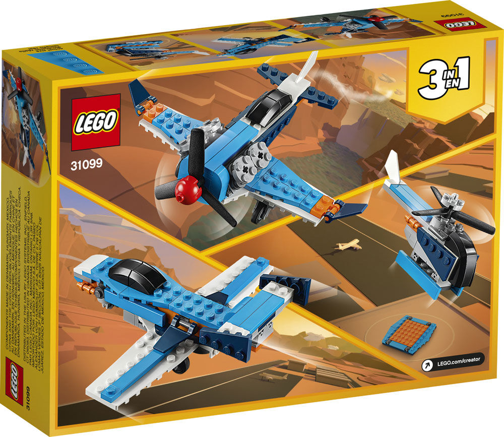 lego creator propeller plane