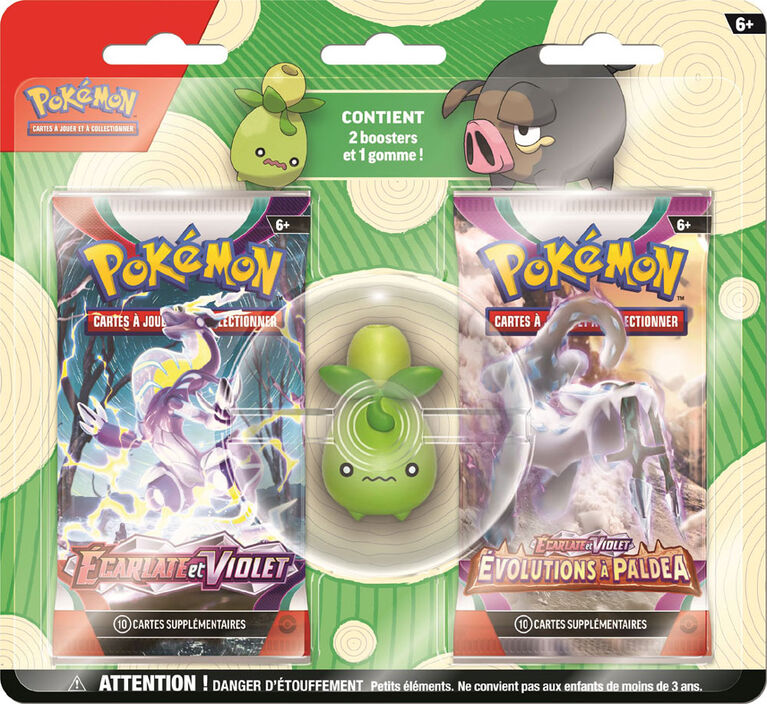 Emballage-coque de Gomme à effacer Rentrée scolaire Pokémon 2023 - Édition française