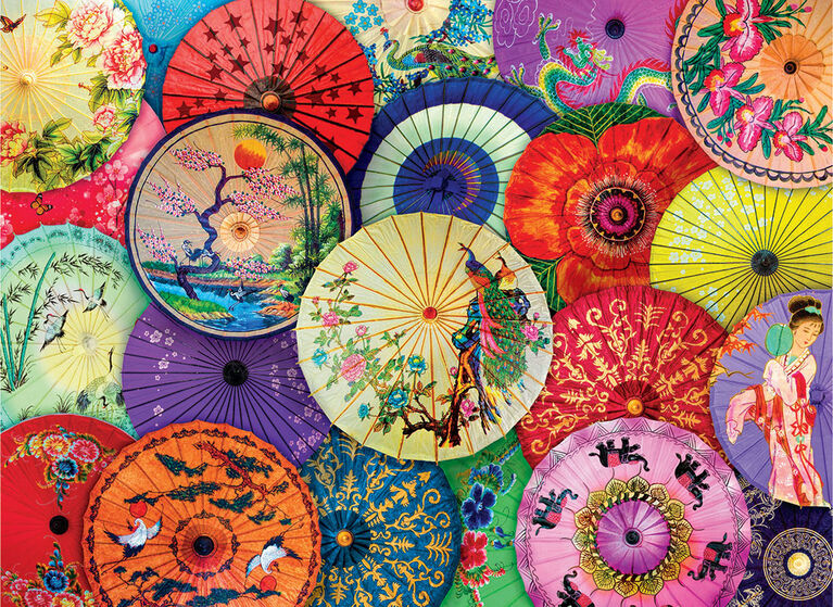 Eurographics Asiatique Parapluies en Papier-Papier 1000 Piece Puzzle