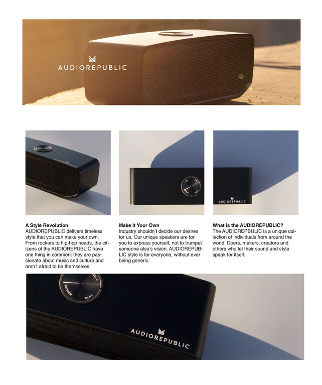 Audio Republic Wireless Speaker with DSP Enhanced Sound Technology