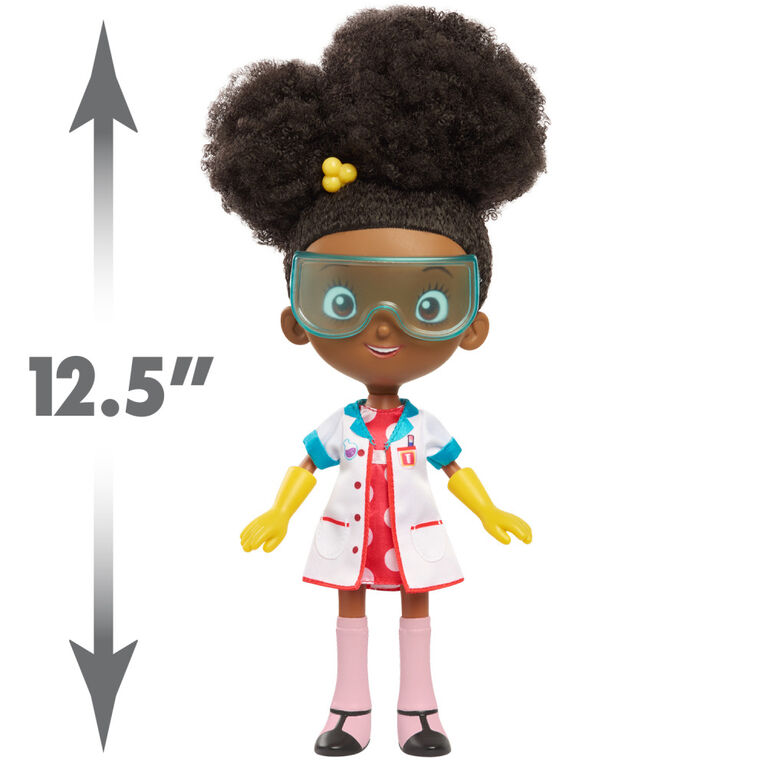 Ada Twist, Scientist Ada Twist Lab Doll, 12.5 Inch Interactive Doll with Research Lab Accessories, Talks and Sings the "The Brainstorm Song"