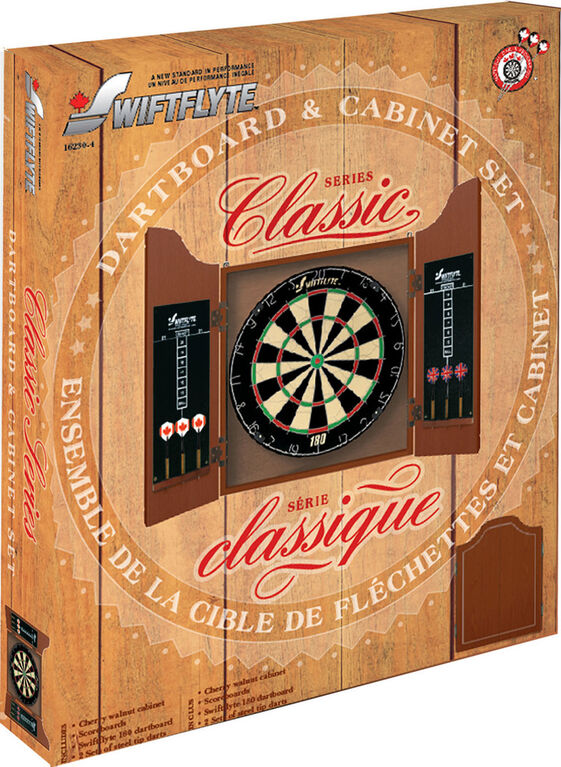 Swiftflyte - Classic Series Dartboard & Cabinet Set