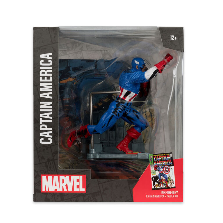 Marvel Captain America 1:10th Scale Collectible with Scene (Captain America #100)