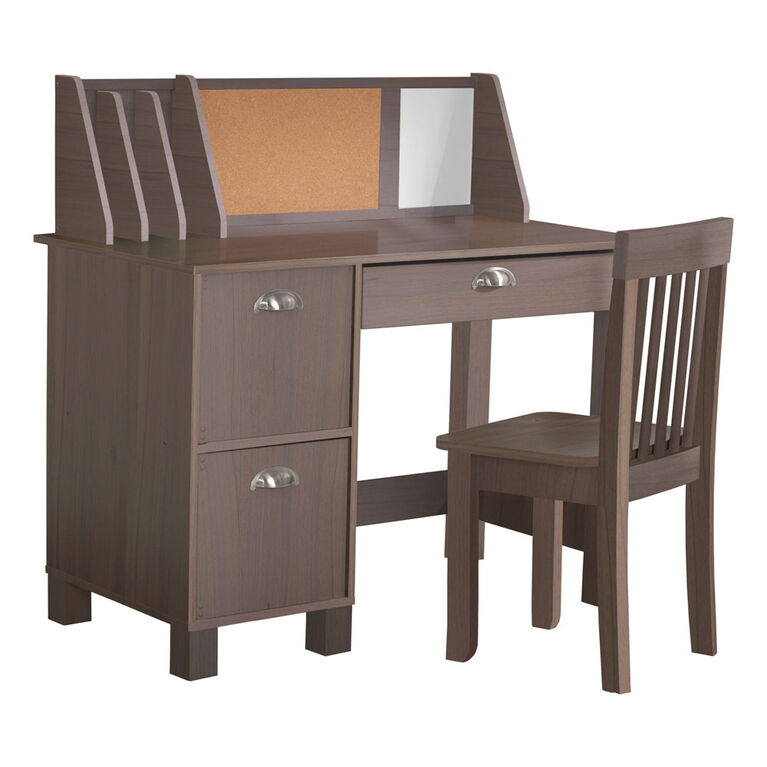 Study Desk with Chair- Gray Ash