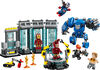 LEGO Marvel Le laboratoire d'Iron Man : la salle des armures, Ensemble de construction de superhéros avec figurines 76315