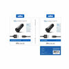 Blu Element Chargeur de Voiture USB 3.4A avec Lightning Câble Noir
