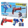 Nerf Fortnite Dual Pack Includes 2 Fortnite Blasters, Flint-Knock Dart Blaster, LP Dart Blaster, and 6 Nerf Elite Foam Darts