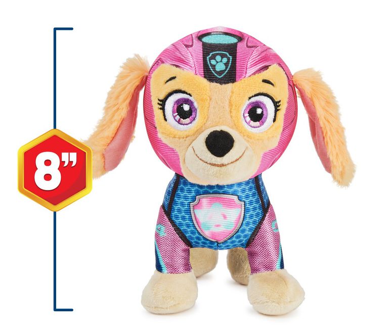 PAW Patrol, Aqua Pups Skye, Stuffed Animal Plush Toy, 8-inch
