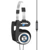 Koss casque Porta Pro w / Mi pliable noir / argent