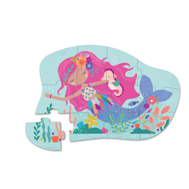12-Pc Mini Puzzle/Mermaid Dreams