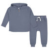 Gerber Childrenswear - 2-Piece Toddler Blue Waffle Knit Hoodie & Jogger Set 4T
