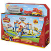 Mighty Express, Mission Station Playset with Exclusive Freight Nate Toy Train, Lights and Sounds