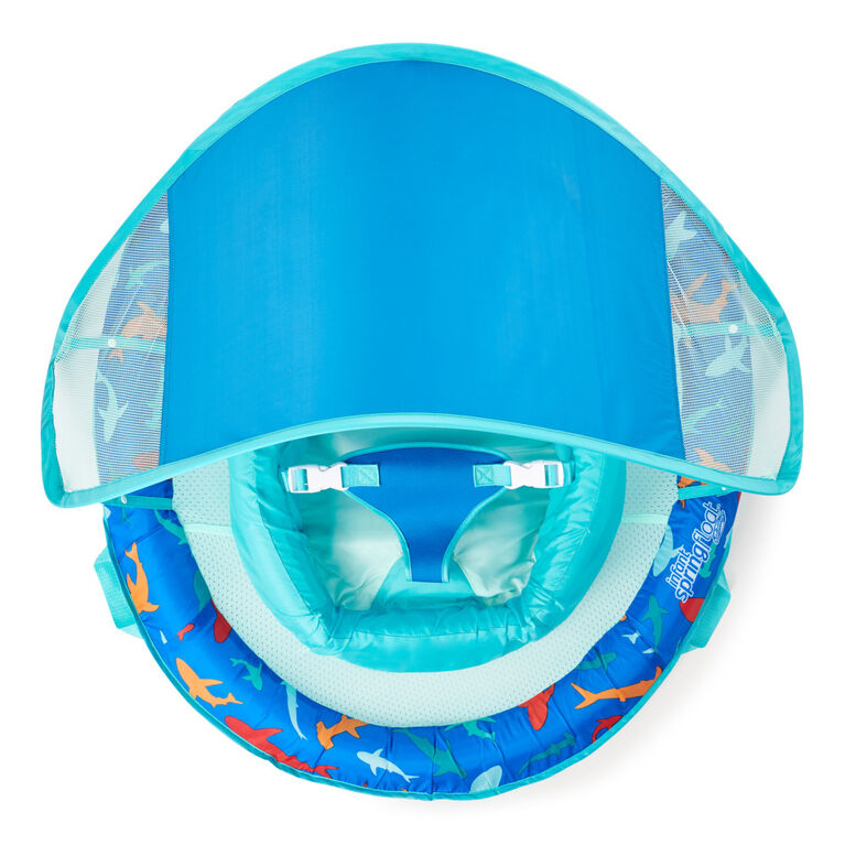 Swimways, Bou&eacute;e gonflable et pare-soleil Infant Spring Float, pour b&eacute;b&eacute;s de 3 &agrave; 9 mois, requins