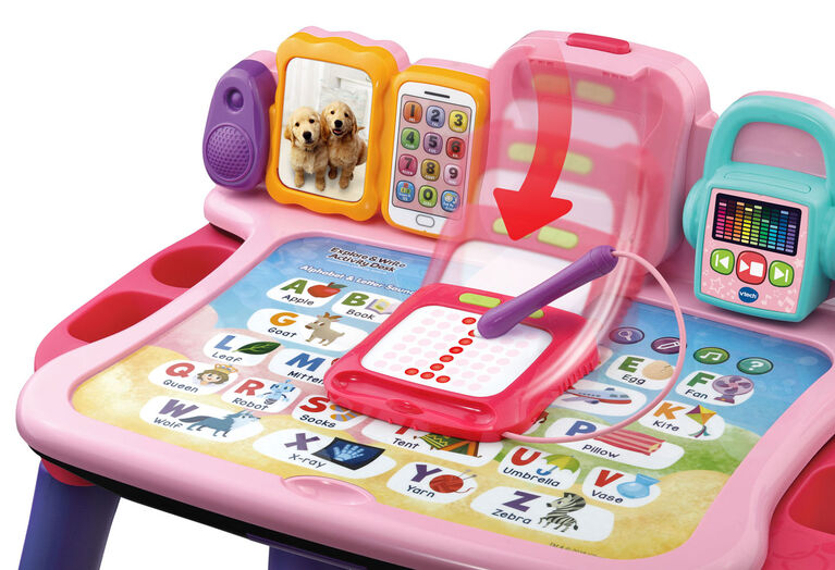 Vtech Magi bureau interactif 4 en 1 - Rose - Notre exclusivité - Édition anglaise