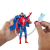 Marvel Spider-Man, figurine Spider-Man Héros aquatique de 10 cm avec accessoire à jet d'eau