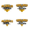 Beyblade Burst QuadDrive Magma Roktavor R7 and Gilded Balderov B7 Spinning Top Dual Pack