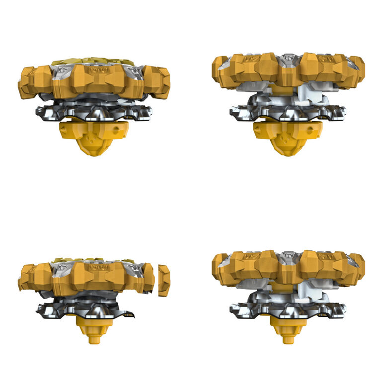 Beyblade Burst QuadDrive Magma Roktavor R7 and Gilded Balderov B7 Spinning Top Dual Pack