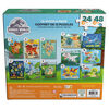 Jurassic World, 12-Puzzle Pack 24-Piece 48-Piece Jigsaw Puzzles Kids Puzzles Dinosaur Toy Puzzles for Kids
