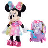 Disney Junior Minnie Mouse Waggin' Wagon Lights and Sounds Feature Plush - English Edition