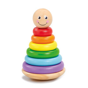 Woodlets Rainbow Stacking Rings - Notre exclusivité