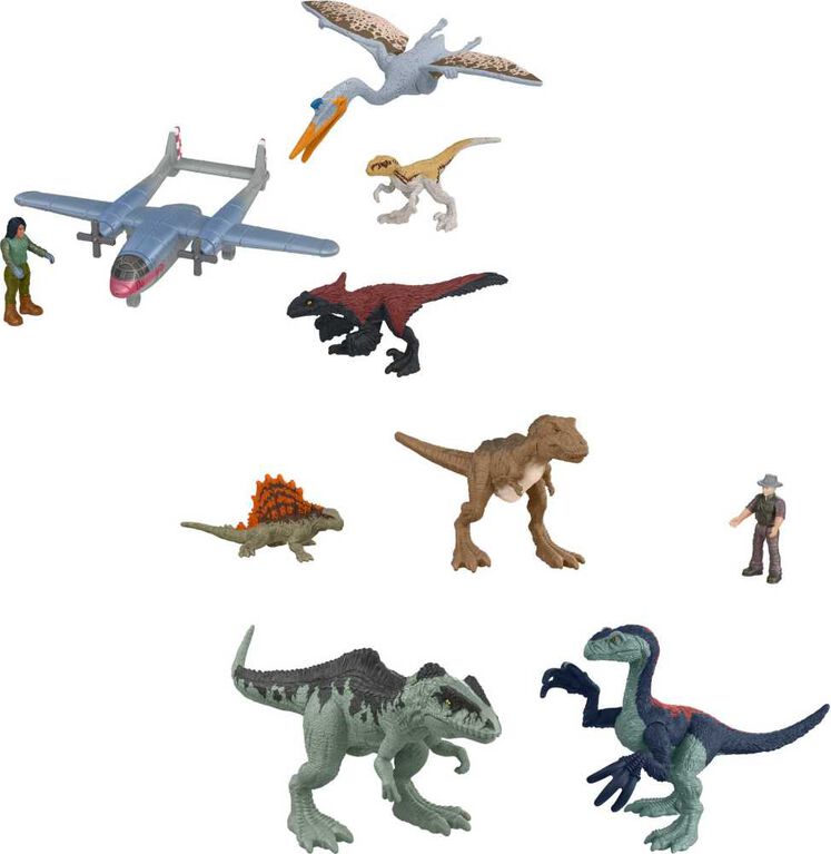 Jurassic World: Dominion Mini Figures Themed Pack of 5 Dinosaur Toys