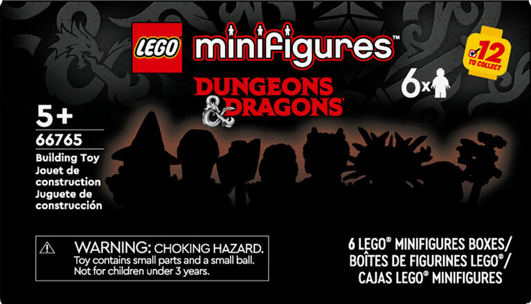 LEGO Minifigures Dungeons & Dragons 6 Pack Collectible Toy Figures, Party Favors for Kids or Adult Fans, 66765