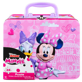 Minnie Mouse 24-Piece Puzzle in Tin With Handle