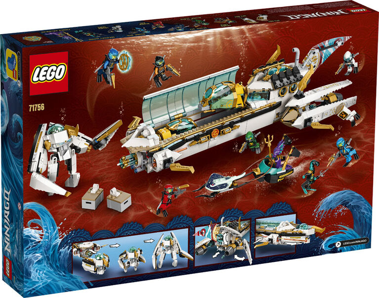 LEGO Ninjago Le QG aquatique des ninjas 71756 (1159 pièces)