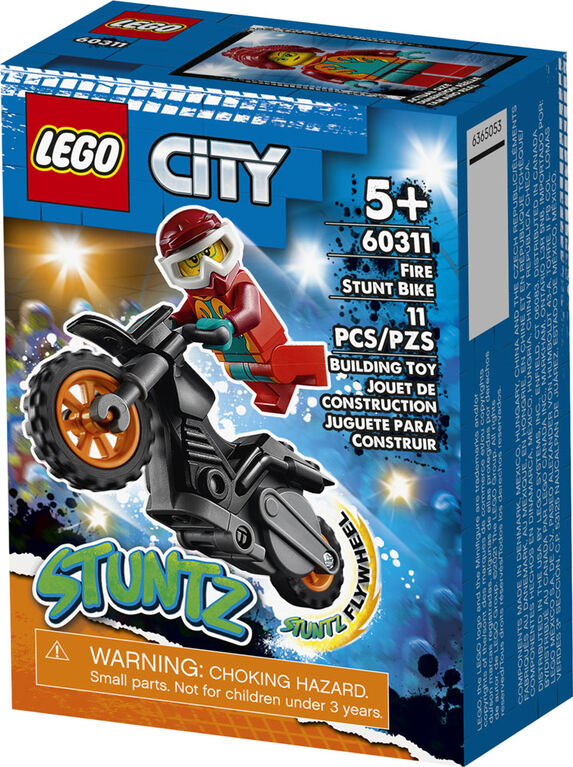 LEGO City Stuntz Fire Stunt Bike 60311 (11 pieces)