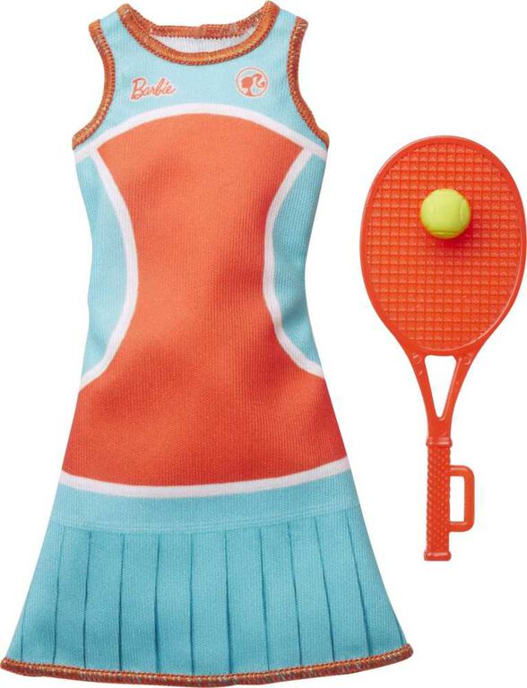 Barbie Fashion Pack, Career Tennis Player Doll Clothes for Barbie Doll with 1 Outfit & 2 Accessories