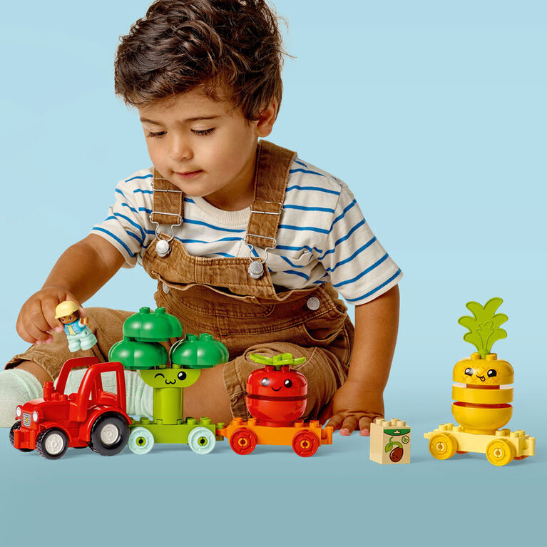 LEGO DUPLO Mon premier tracteur à fruits et légumes 10982 Ensemble de jeu de construction (19 pièces)