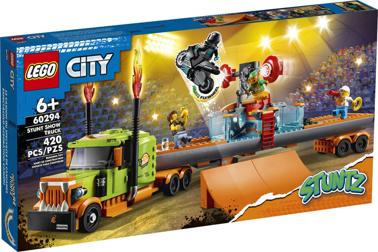 LEGO City Stuntz Le camion du spectacle de cascades 60294 (420 pièces)